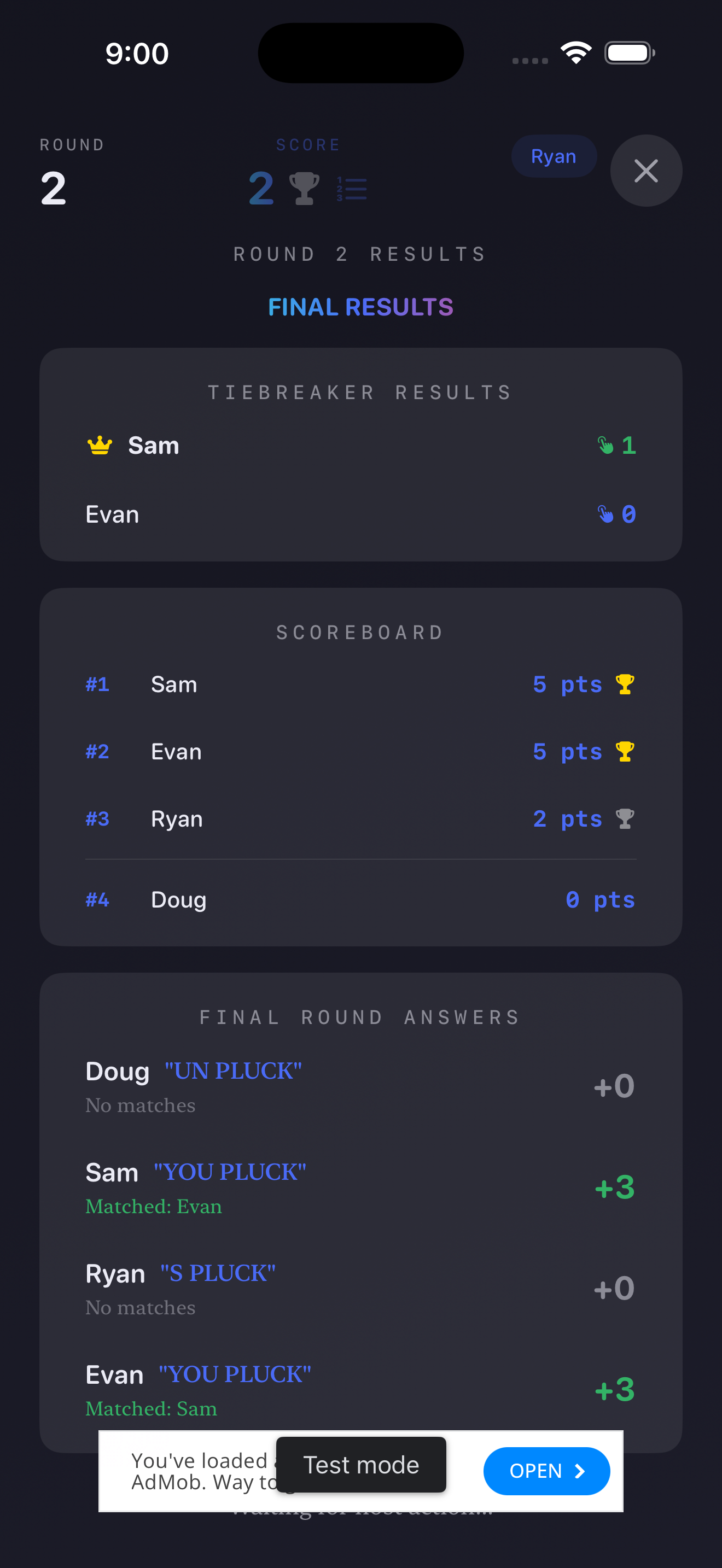 Final results on Pro Max